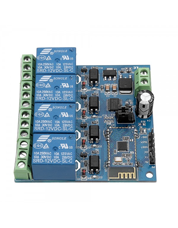 DC12V 4-Channel Android Mobile Bluetooth Relay Module