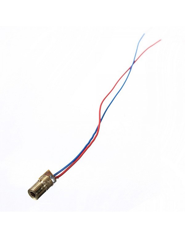 30 pcs DC 5V 5mW 650nm 6mm Laser Dot Diode Module ...