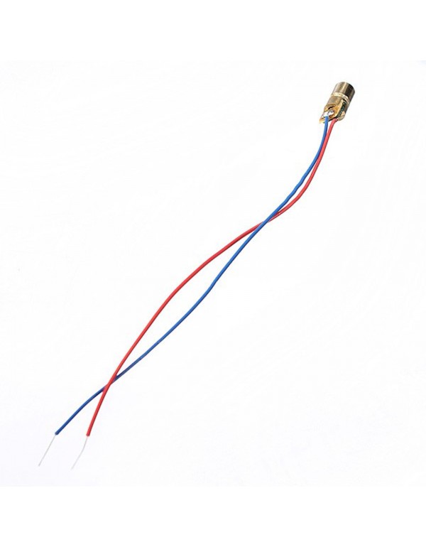 30 pcs DC 5V 5mW 650nm 6mm Laser Dot Diode Module Red Copper Head Tube