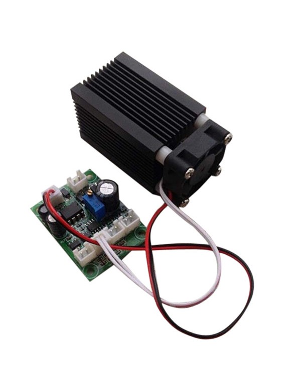 Industrial 450nm 1000mW Blue Laser Dot Module 12V with TTL Modulation