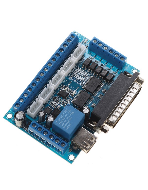 Stepper Motor Driver Interface Board Optocoupler Isolation For MACH3 5 Axis CNC Laser Module