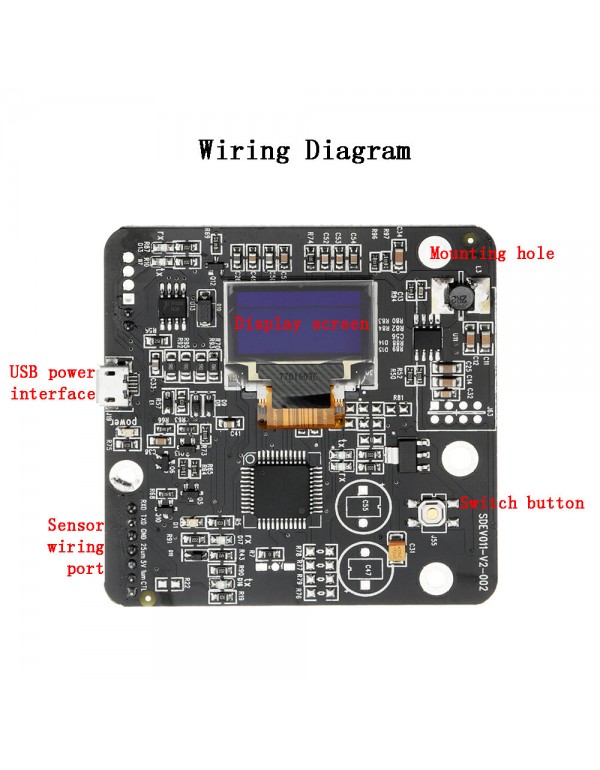 5V Laser PM2.5 Detector Sensor SDS011 PM2.5 Digital Display Module SDEV011 With Debug Board