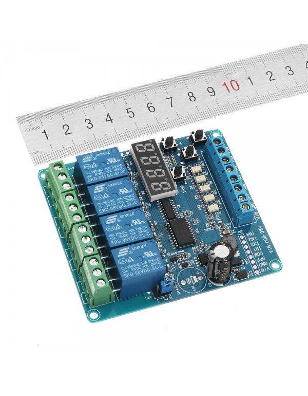 DC 8V To 36V Industrial Grade 4 Channel Multi-function Relay Module Wide Voltage Supply Module