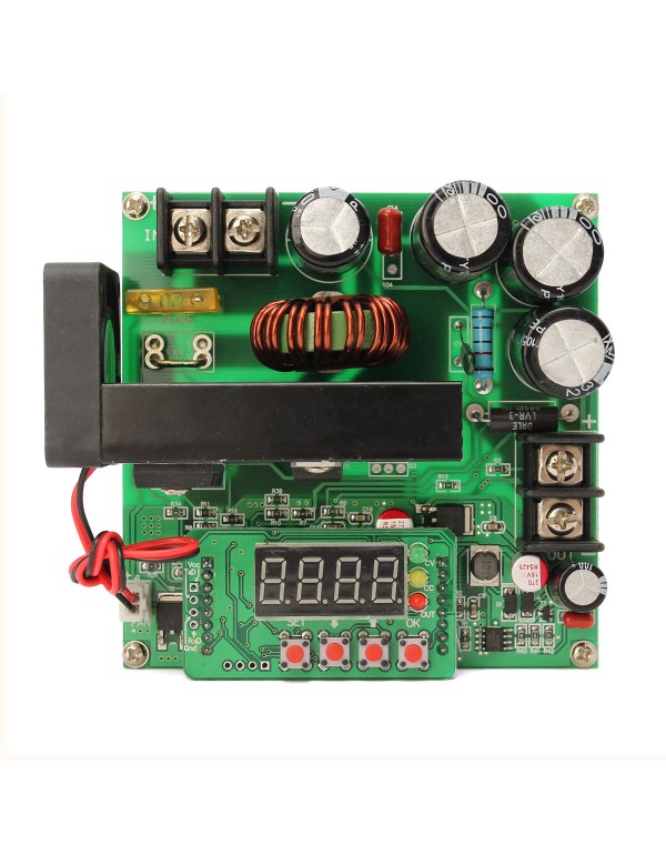 B900W NC DC Constant Current Power Supply Voltage Adjustable Boost Module Ammeter 120V 15A