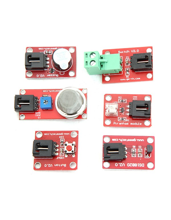 10-in-1 UNO Module Kit Buzzer Terminal Block DS18B20 Digital Module For Arduino